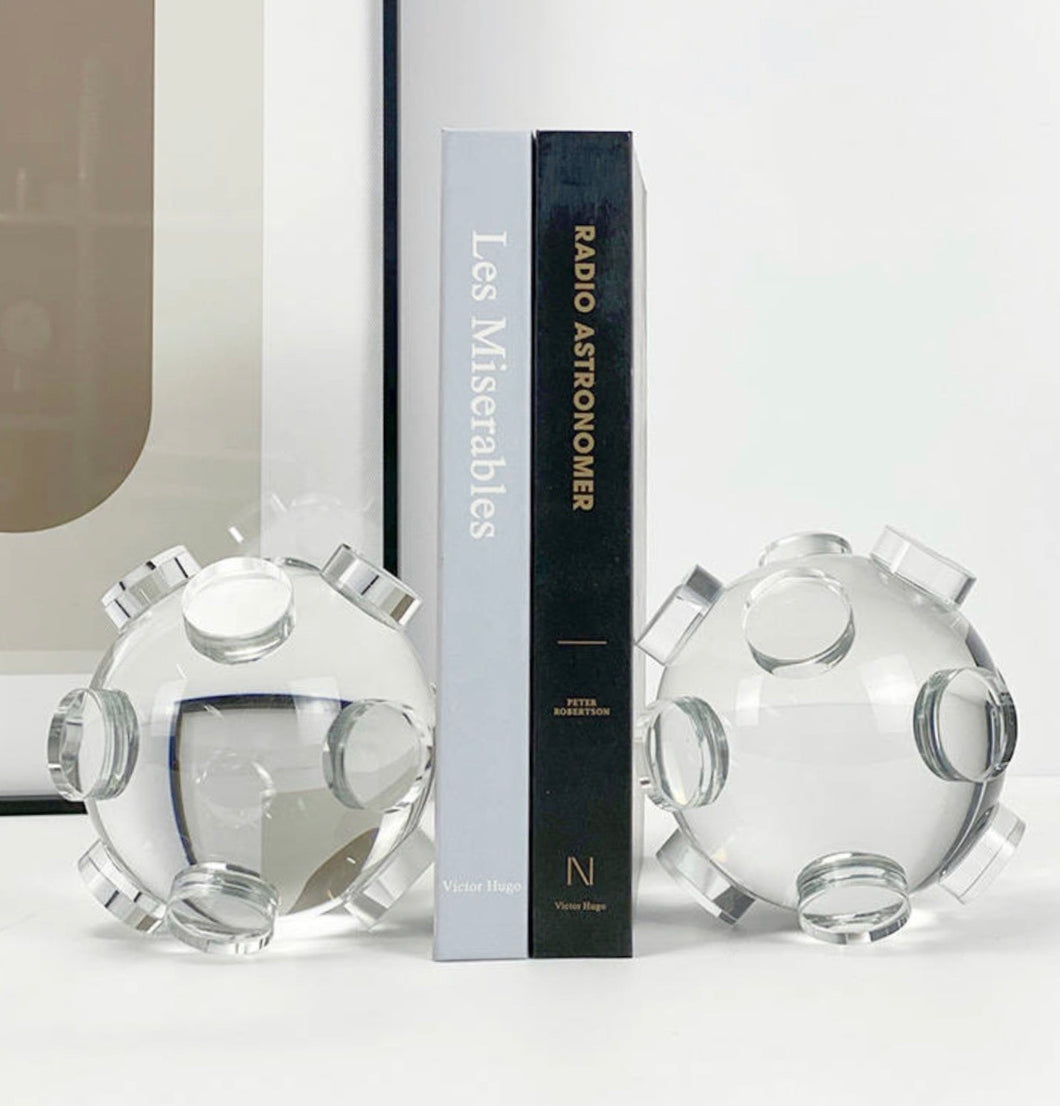 MALIKA CRYSTAL BOOKENDS (SET OF 2)