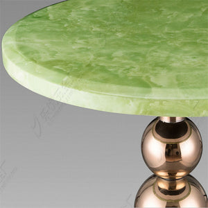 JADE MARBLE  SIDE TABLE