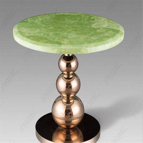 JADE MARBLE  SIDE TABLE