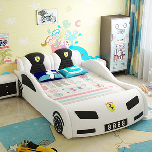 GASTON CHILDREN'S LEATHER CAR BED