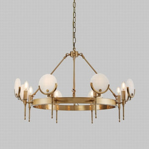 Hazal Marble Gold Chandelier