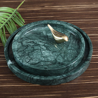 Jenipter Marble Round Tray