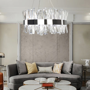 Natalie Post Modern Crystal Chandelier