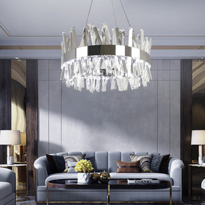 Natalie Post Modern Crystal Chandelier