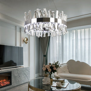 Natalie Post Modern Crystal Chandelier