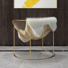 Load image into Gallery viewer, REYNA GOLD IRON WROUGHT CHAIR