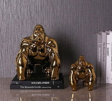 Load image into Gallery viewer, GOLD CHIMP DECORATIVE ORNAMENT